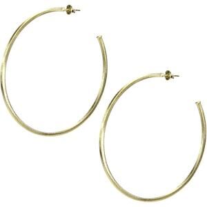 Sheila Fajl 2.75" Niky Hoop Earrings in Gold Plated NEW